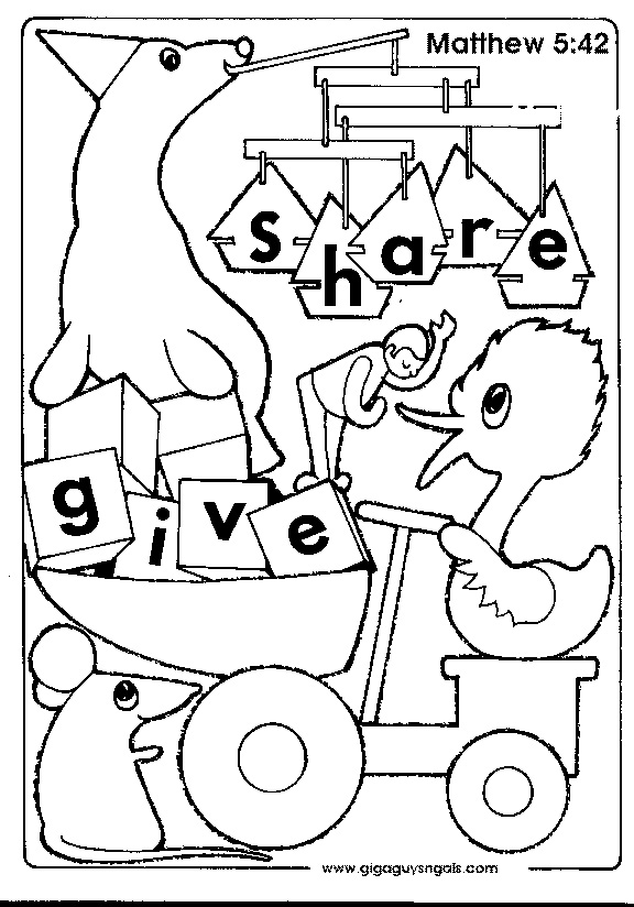 576x824 Sharing Toys Coloring Page, Sharing Toys Coloring Pages This