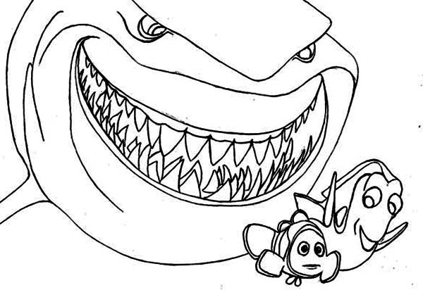 600x412 Unusual Shark Coloring Pages Printable Realistic Games Adult