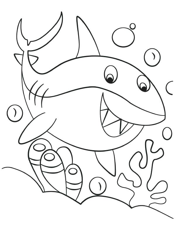 612x792 Shark Coloring Pages Great White Shark Coloring Pages Pin Drawn