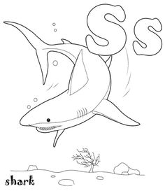 236x273 Free Printable Shark Coloring Pages For Kids Shark, Color Sheets