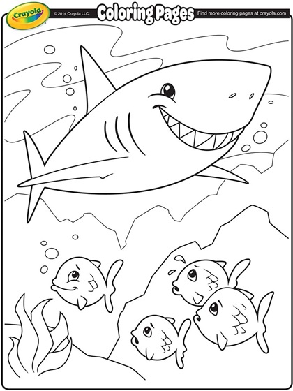 420x560 Shark Coloring Picture