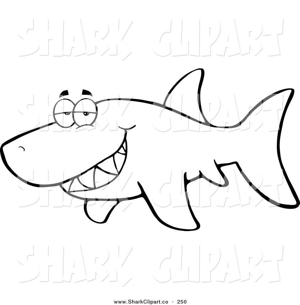 1024x1044 Shark Coloring Page
