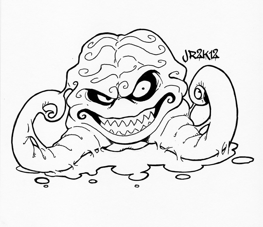 900x775 Kraang Coloring Pages