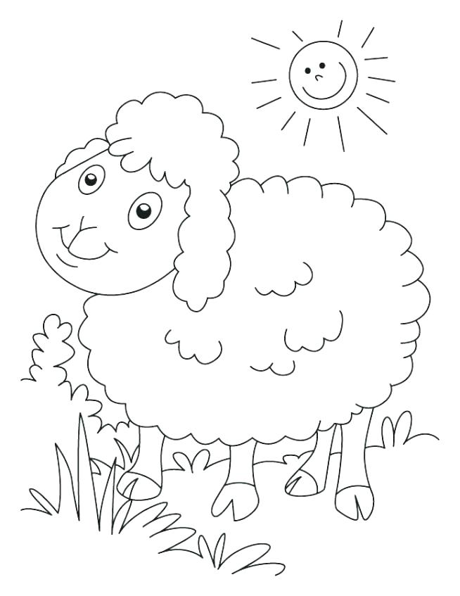 654x847 Coloring Page Of Sheep Image Sheep Coloring Pages Sheep Coloring