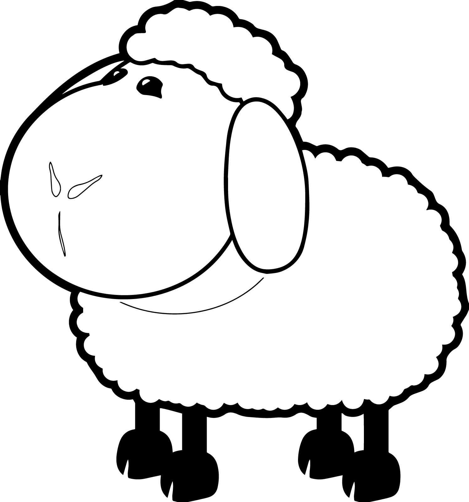 1495x1600 Sheep Coloring Pages Goats
