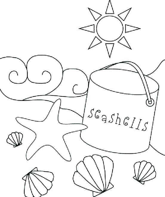 553x660 Sea Shells Coloring Pages Page Image Images Beach Coloring