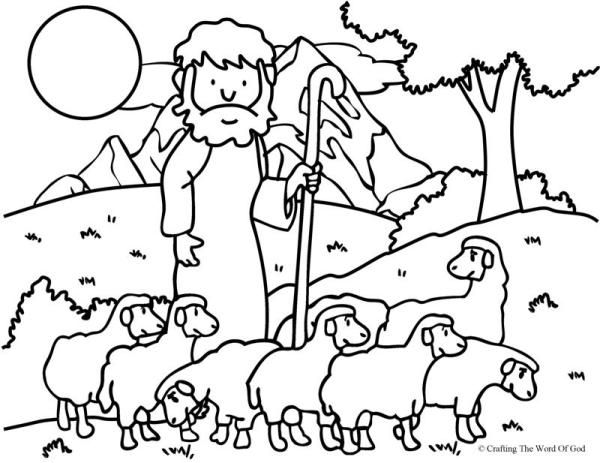 600x463 Lord Is My Shepherd Coloring Page Sunday School