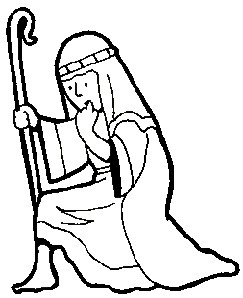 243x298 Printable Christmas Coloring Page Shepherd