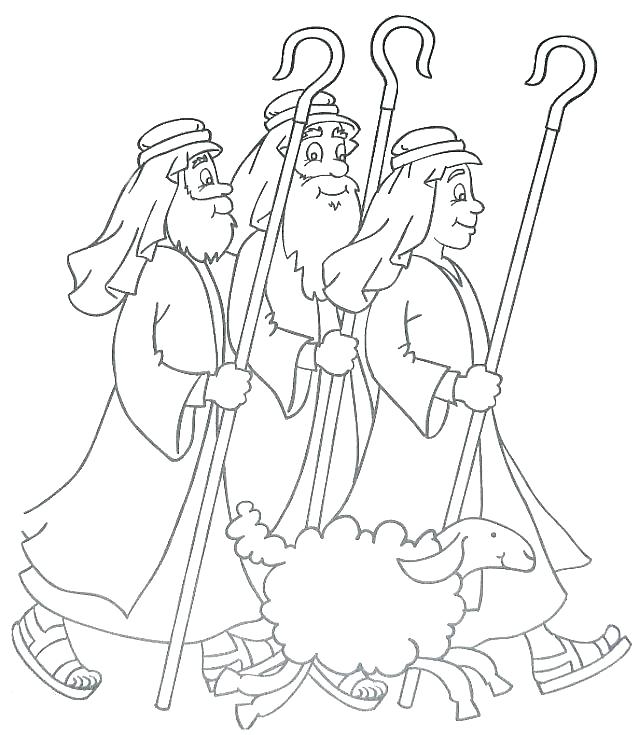 640x735 The Good Shepherd Coloring Page Good Shepherd Coloring Pages Free