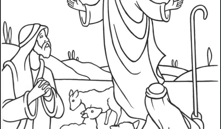 730x425 Shepherds Visit Jesus Coloring Pages Shepherds Archives