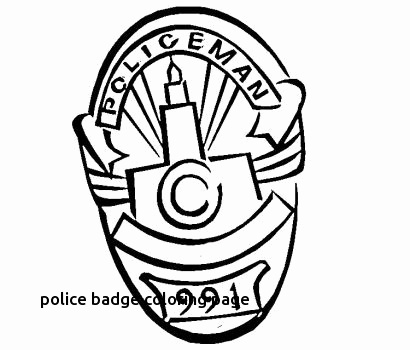 410x350 Police Badge Coloring Page Best Of Color