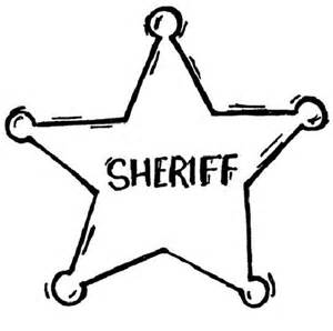 300x298 Sheriff Badge Coloring Page