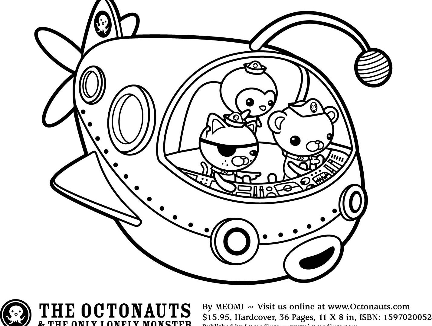 1428x1080 Wonderful Black And White Cartoon Octopus With Coloring Pages