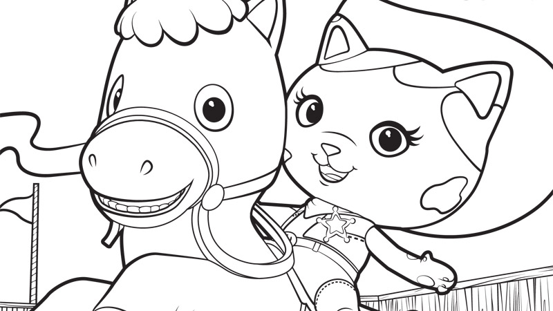 800x450 Sheriff Callie Coloring Pages