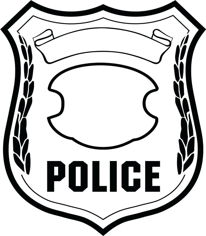 684x784 Sheriff Badge Printable Coloring Home Snowflake Template Free