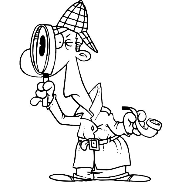 600x630 How To Draw Detective Sherlock Holmes Coloring Page