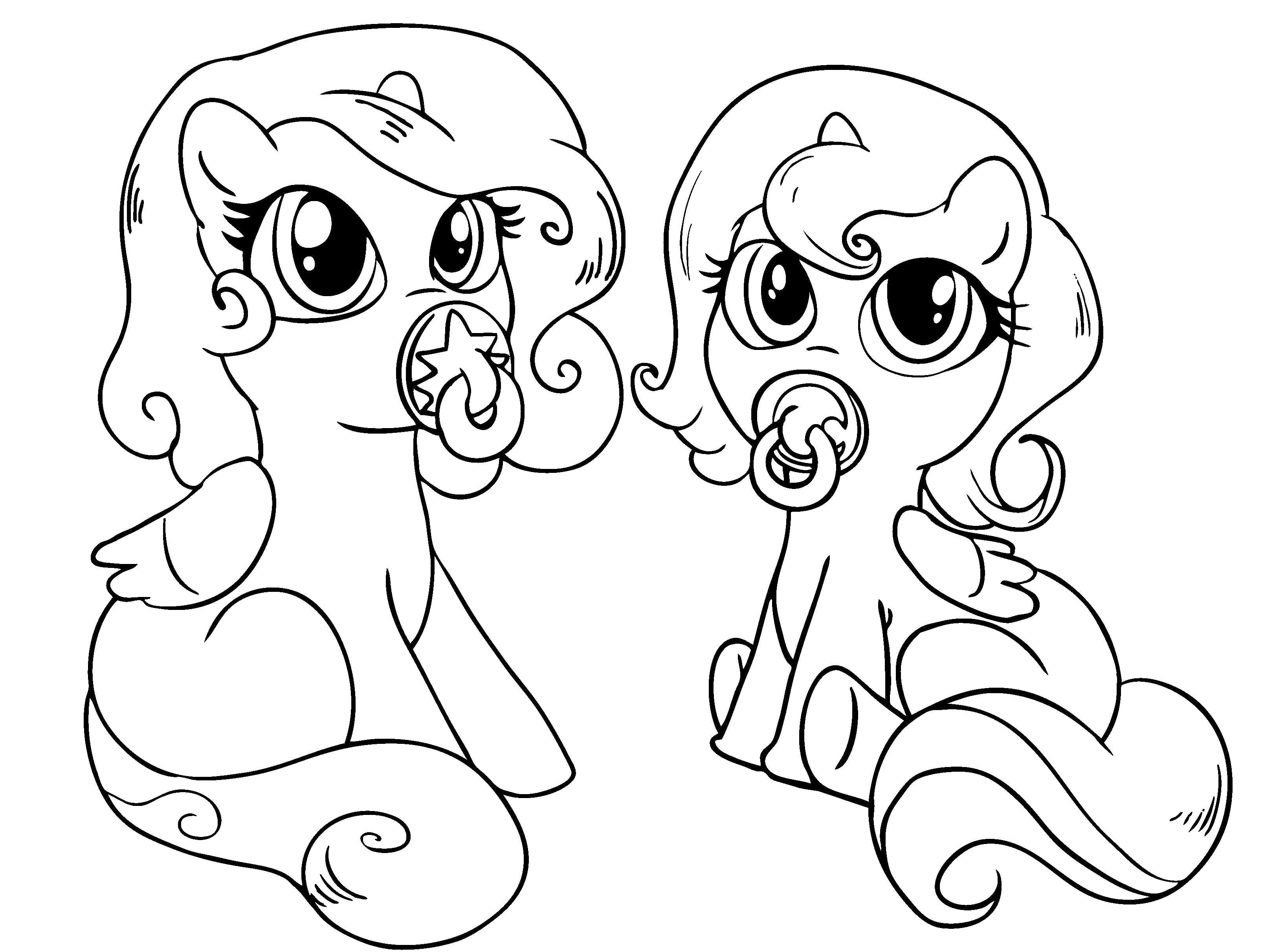 3245x2424 Horse And Pony Coloring Pages