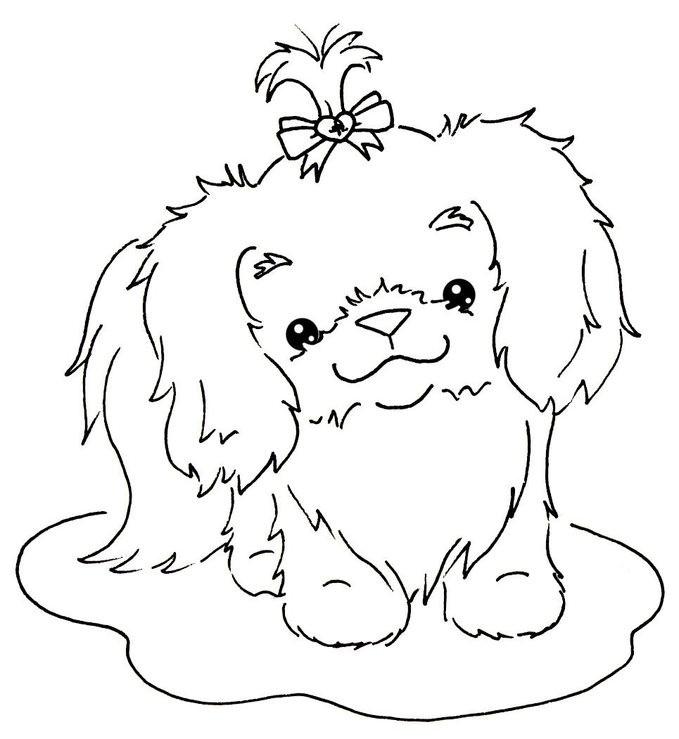 965x1051 Cute Shih Tzu Coloring Pages Dinsdag Oktober Wood
