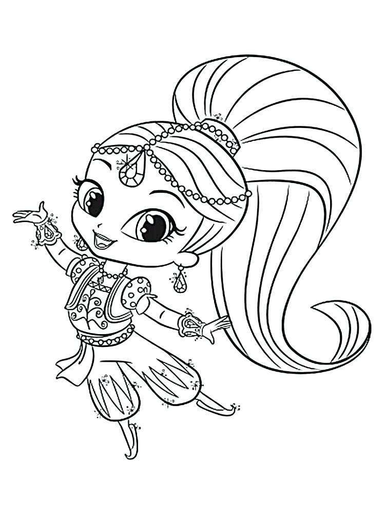 750x1000 Color Pages Com Shimmer And Shine Coloring Pages Coloring Pages