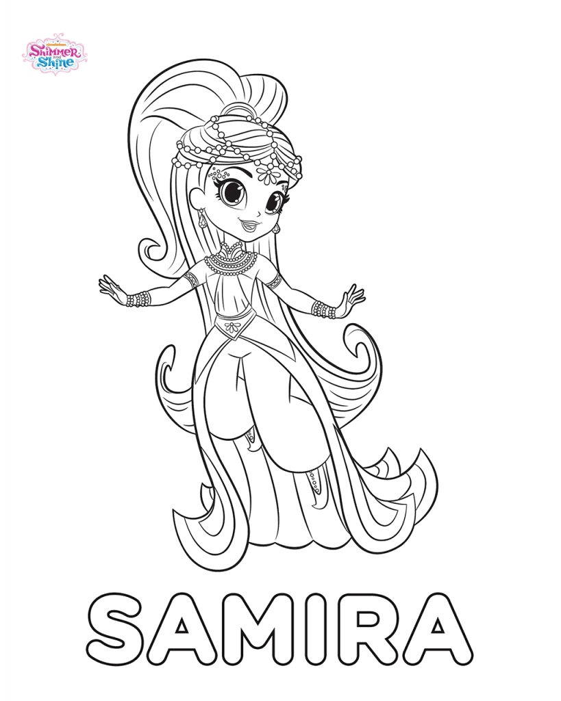 819x1024 Print Magic Carpet Shimmer And Shine Coloring Pages New Coloring