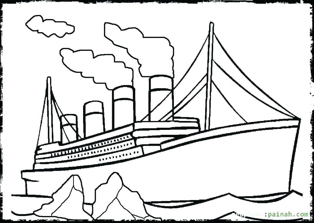 1024x728 Titanic Coloring Sheets Titanic Sinking Coloring Pages Titanic