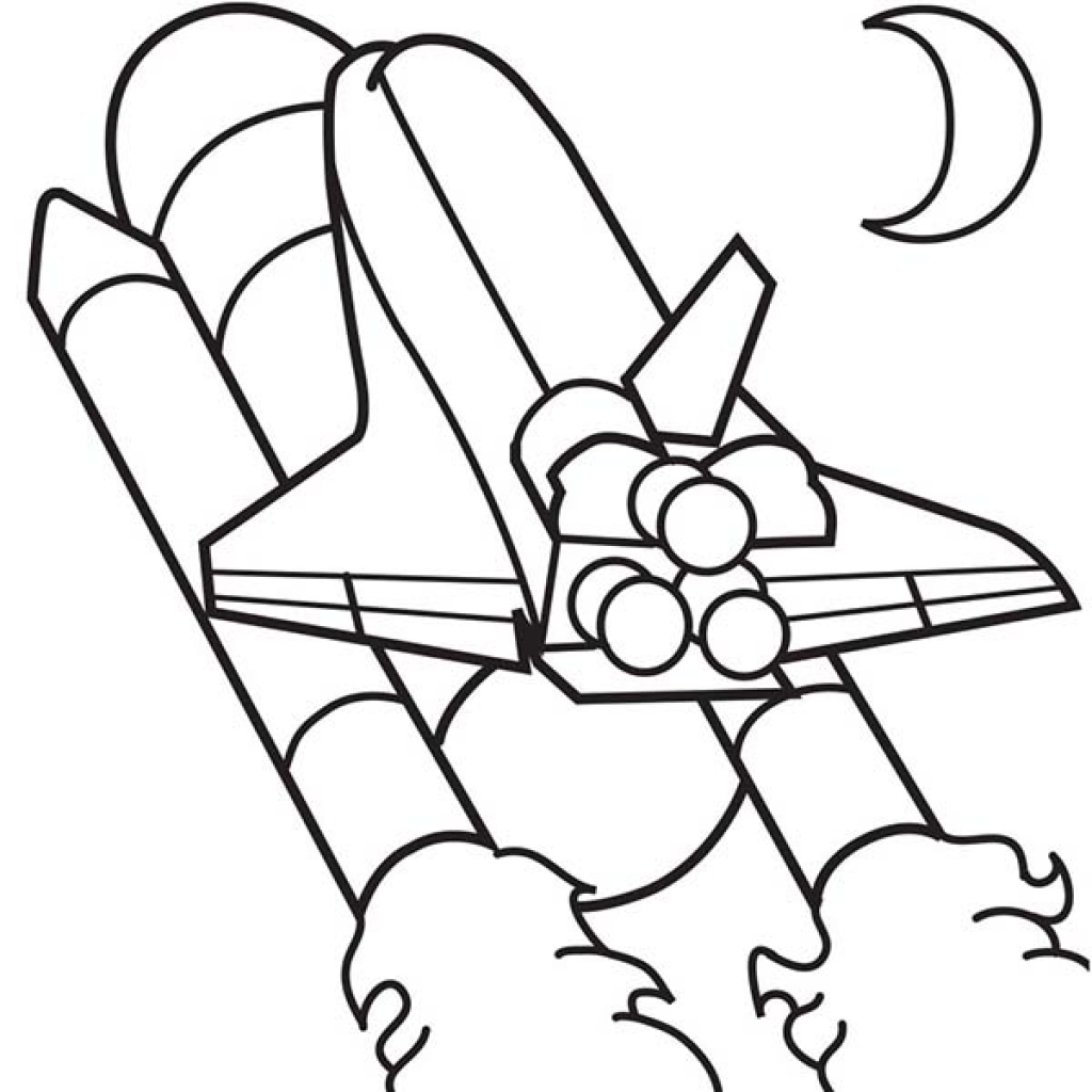 1024x1024 First Rate Rocket Ship Coloring Pages Printable For Kids To Print