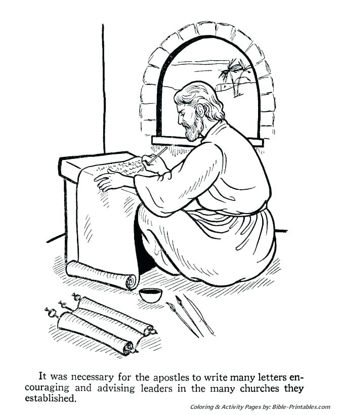 670x820 Paul Coloring Pages Apostle Coloring Pages Shipwreck The Apostles