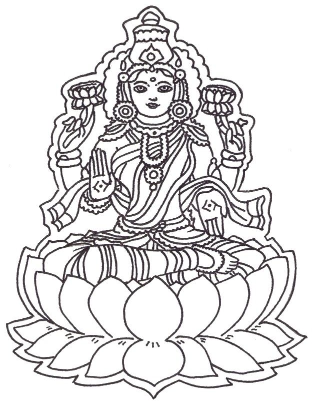 630x805 Coloriage Adulte Inde Dieu Hindou L Mandala