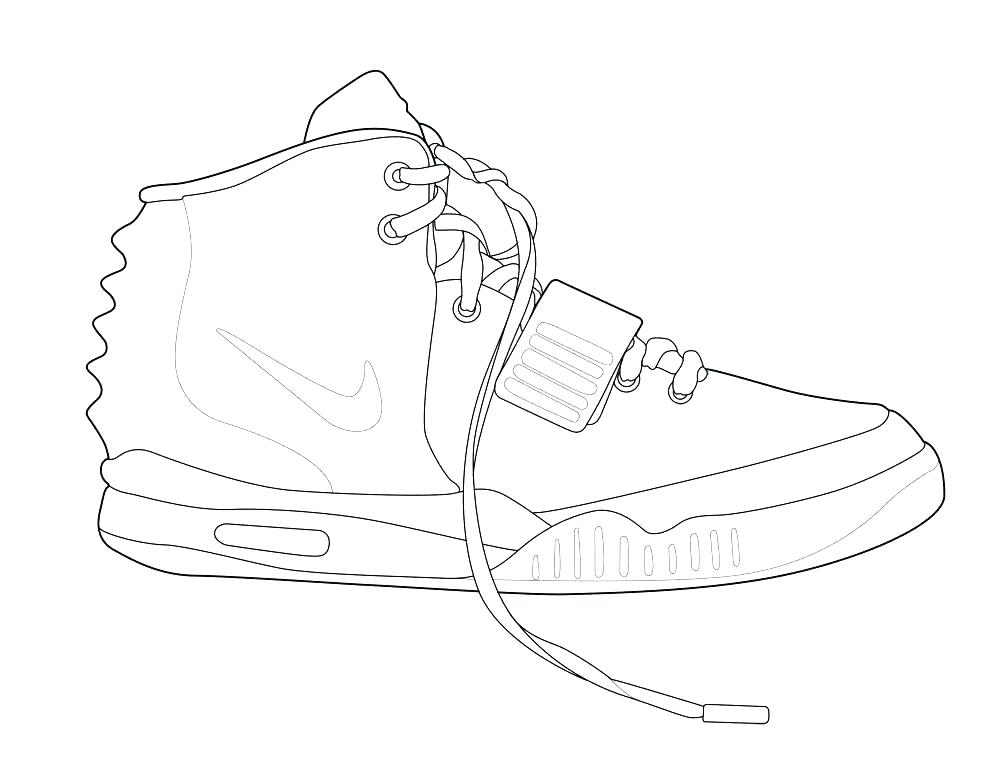 1000x766 Shoes Pictures To Color Basketball Shoe Coloring Page Basketball