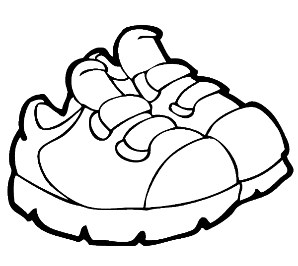 600x537 Shoes Coloring Pages
