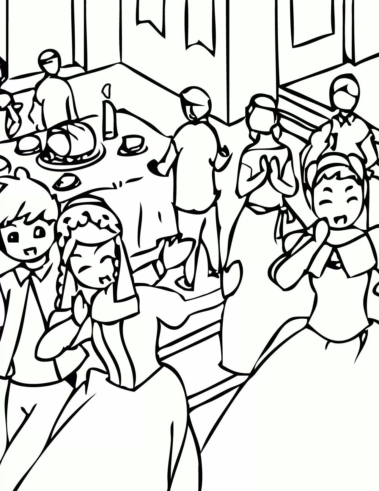 1275x1650 Hearing The Shofar Coloring Page