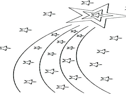 440x330 Shooting Star Coloring Page