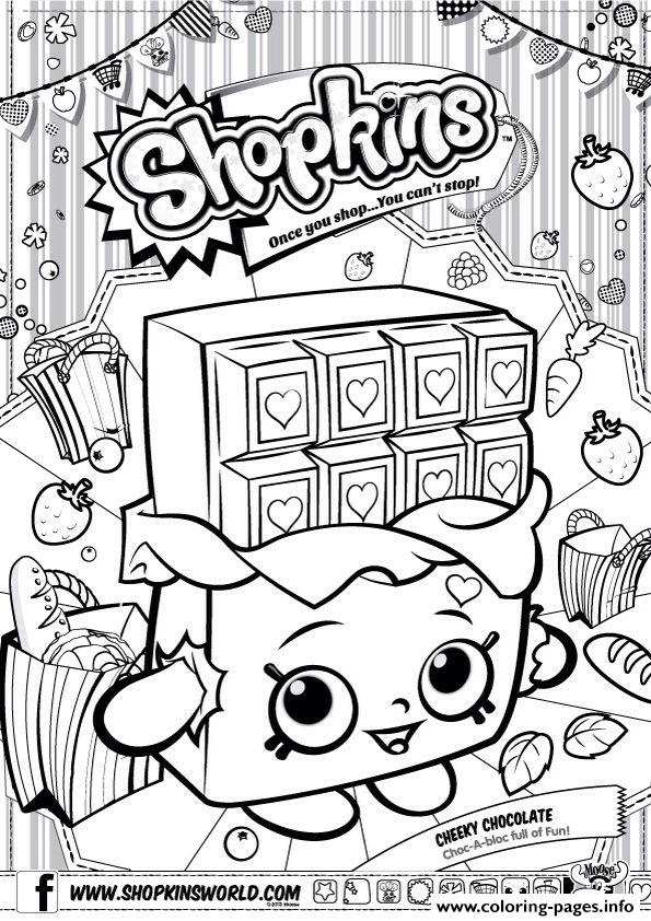 595x842 Shopkins Cheeky Chocolate Coloring Pages Printable