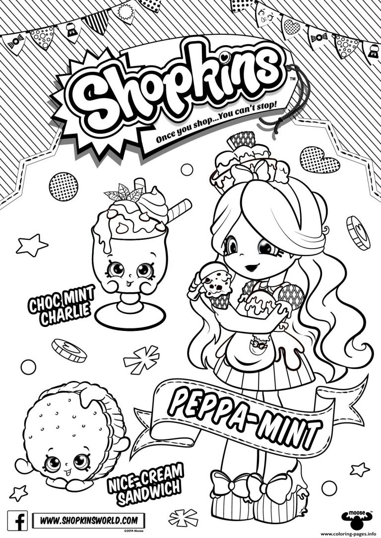 768x1086 Printable Shopkins Coloring Pages Season Best