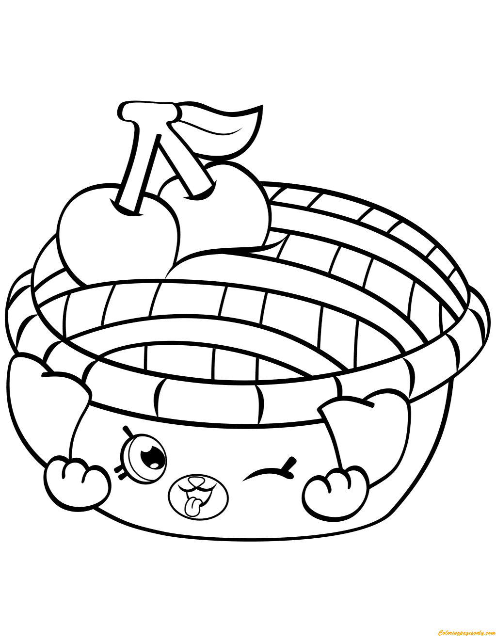1023x1324 Shy Pie Shopkin From Season Coloring Page