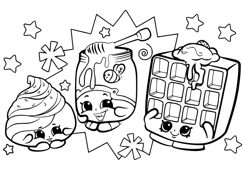 Shopkins Characters Coloring Pages at GetDrawings | Free download