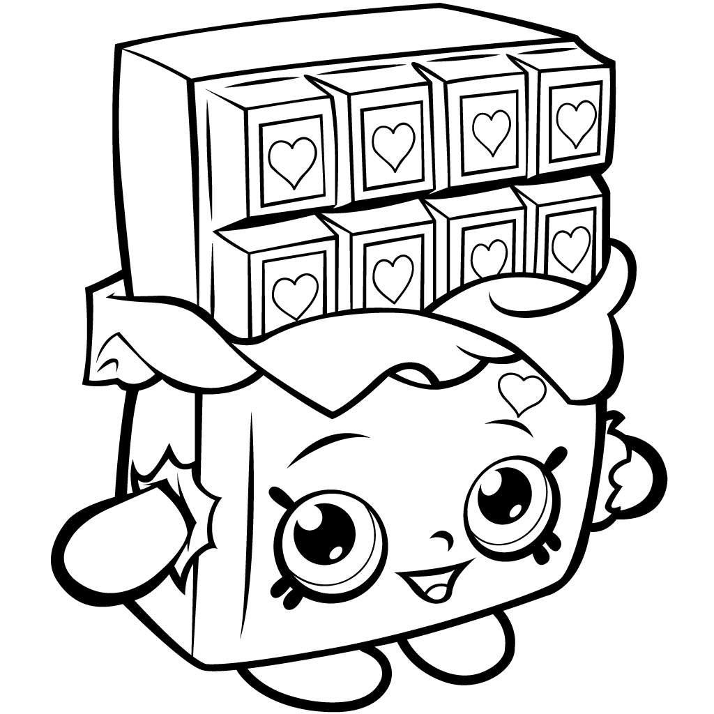 1024x1024 Shopkins Coloring Pages One Character Free