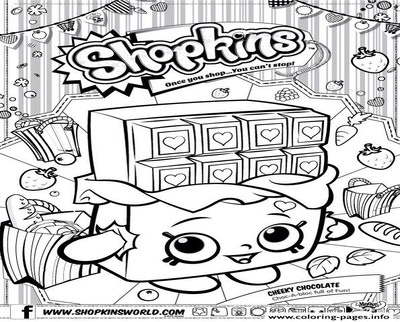 400x322 S Hopkins Toys Coloring Pages Shopkins Cheeky Chocolate
