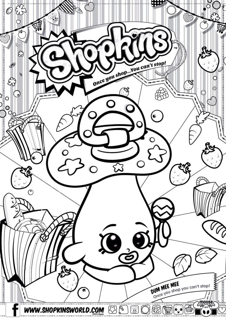 724x1024 Printable Coloring Pages Of Shopkins