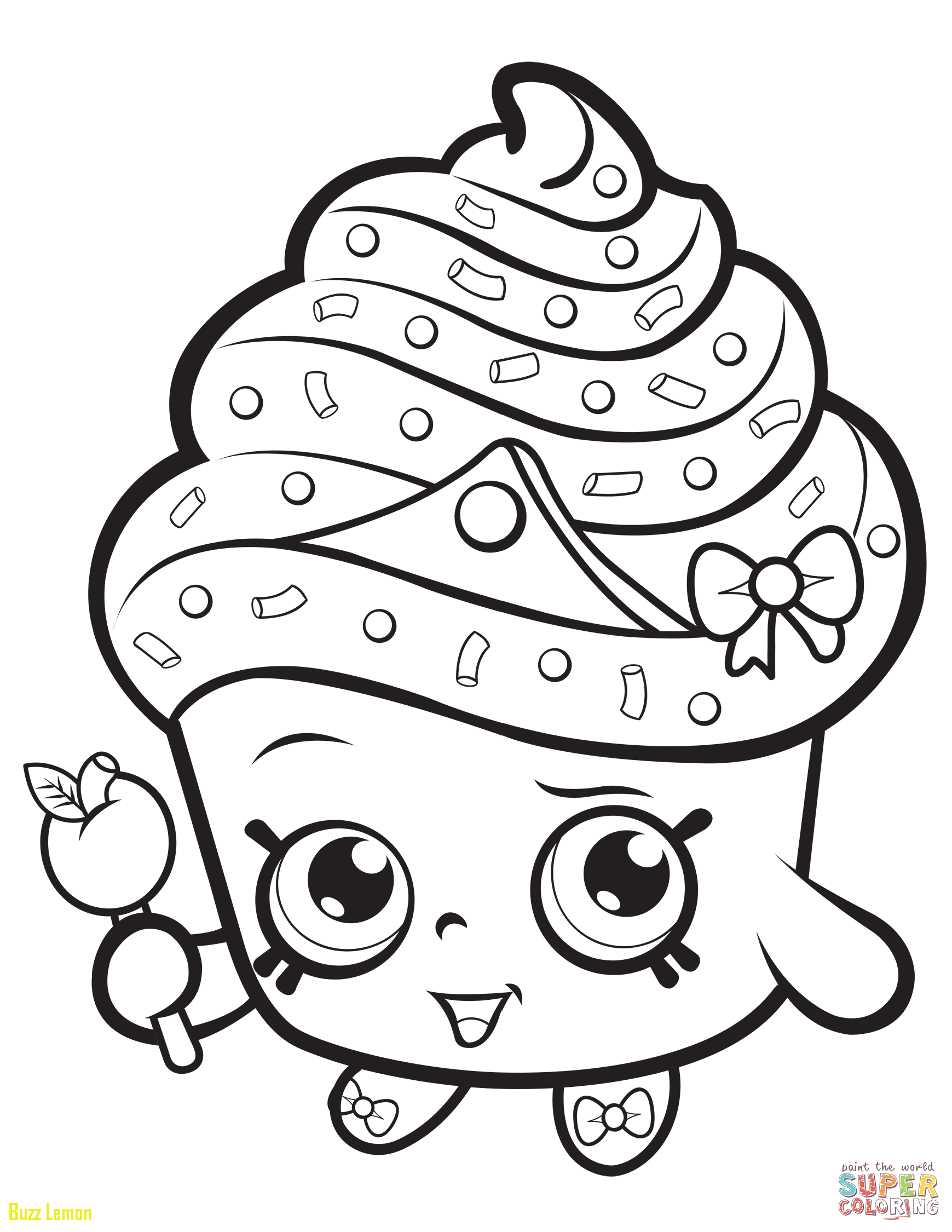 1739x2250 Coloring Page Shopkins Unique Cupcake Queen Shopkin Coloring Page