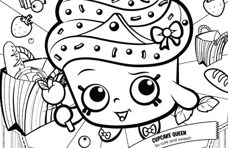 460x300 Shopkins Coloring Pages Free Online Fresh For Cupcake Queen New