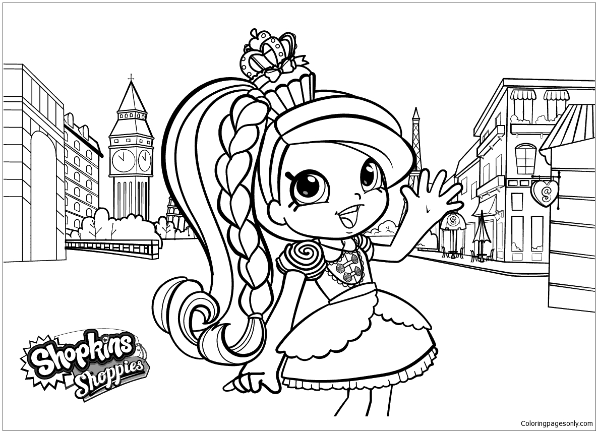 1186x859 Shoppies Shopkins Coloring Page