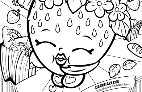 460x300 Strawberry Kiss Shopkins Coloring Page Shopkins World India Toys