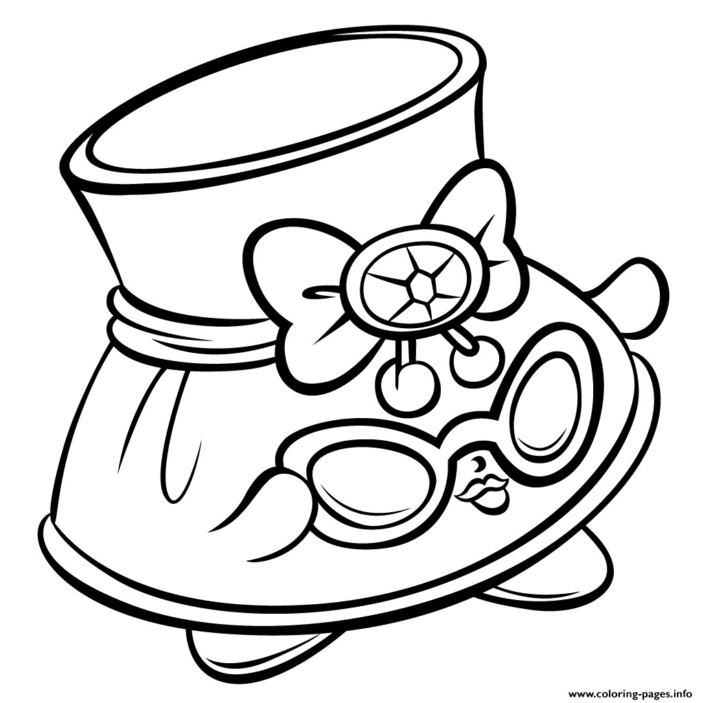 1024x1024 Shopkins Coloring Pages For Free Printable Best Of Hat Shady