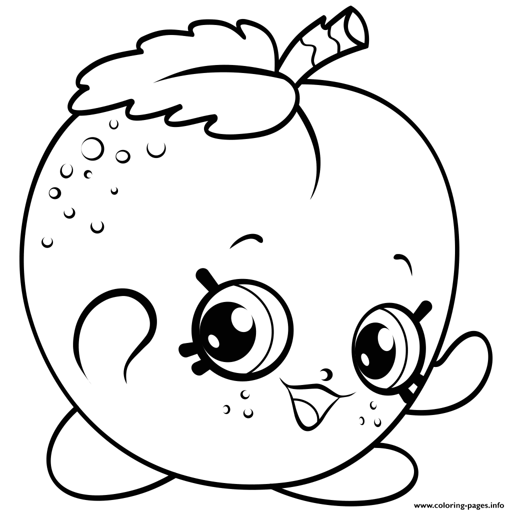 1024x1024 Apricot Shopkins Season Coloring Pages Printable