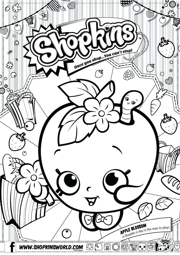 595x842 Shopkins Printable Coloring Pages Birthday Party Ideas Colouring