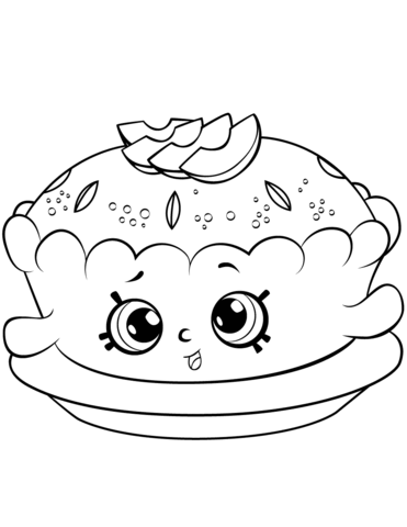371x480 Apple Pie Shopkin Coloring Pages