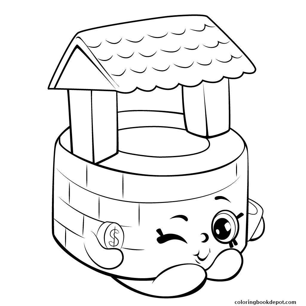 1024x1024 Wishing Well Shopkins Season Coloring Pages