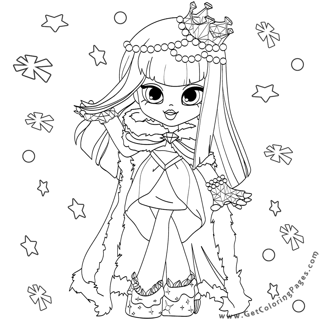 Shopkins Girl Coloring Pages