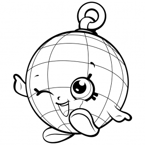 300x300 Shopkins Disco Ball Coloring Page Shopkins Coloring Pages